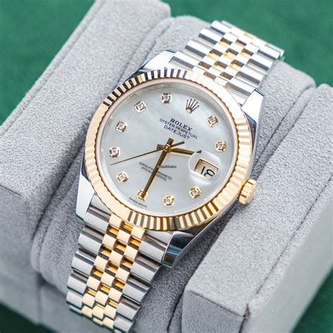 gold rolex datejust two tone pearl|cheapest rolex datejust two tone.